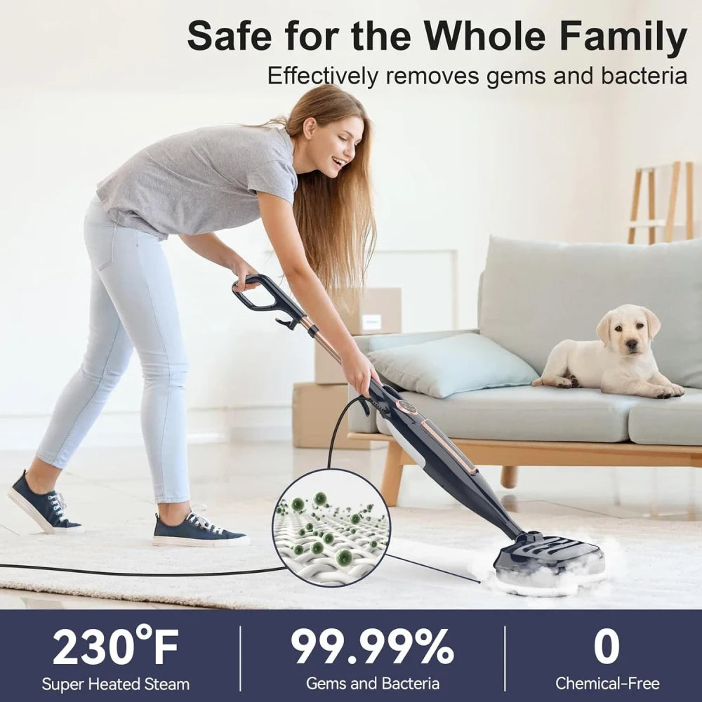 Lightweight Rotating Steam Mop