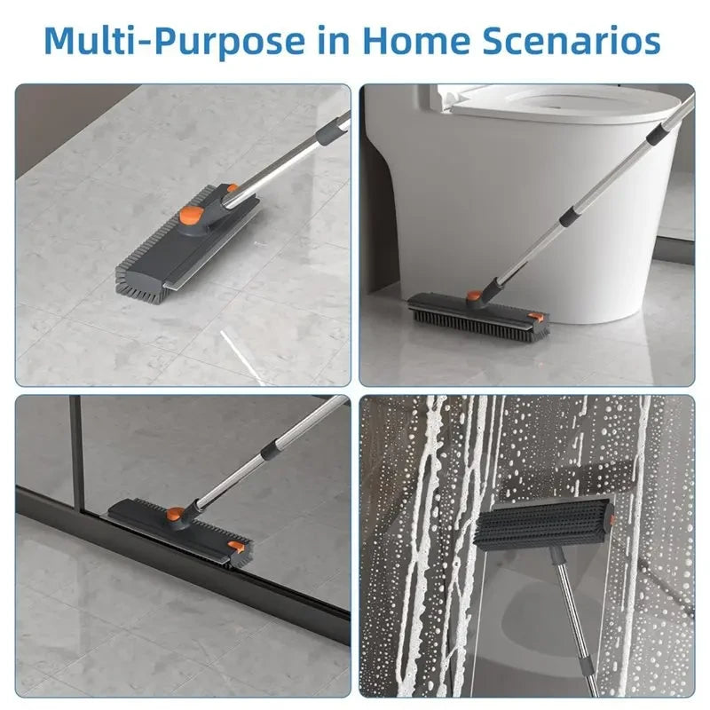 Versatile Three-in-One Floor Scrub Brush