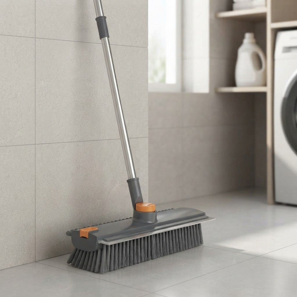 Versatile Three-in-One Floor Scrub Brush